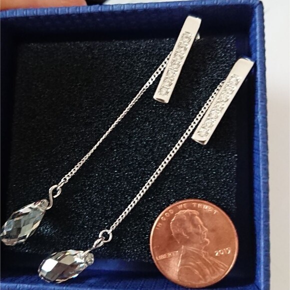 New - Swarovski dangle earrings - Picture 2 of 5